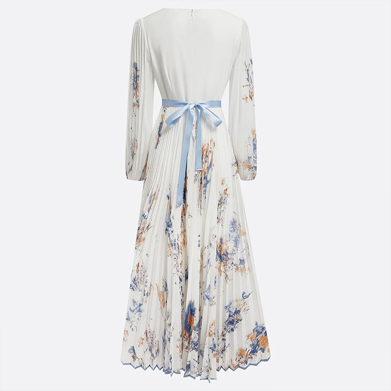 Floral V-Neck Maxi Dress