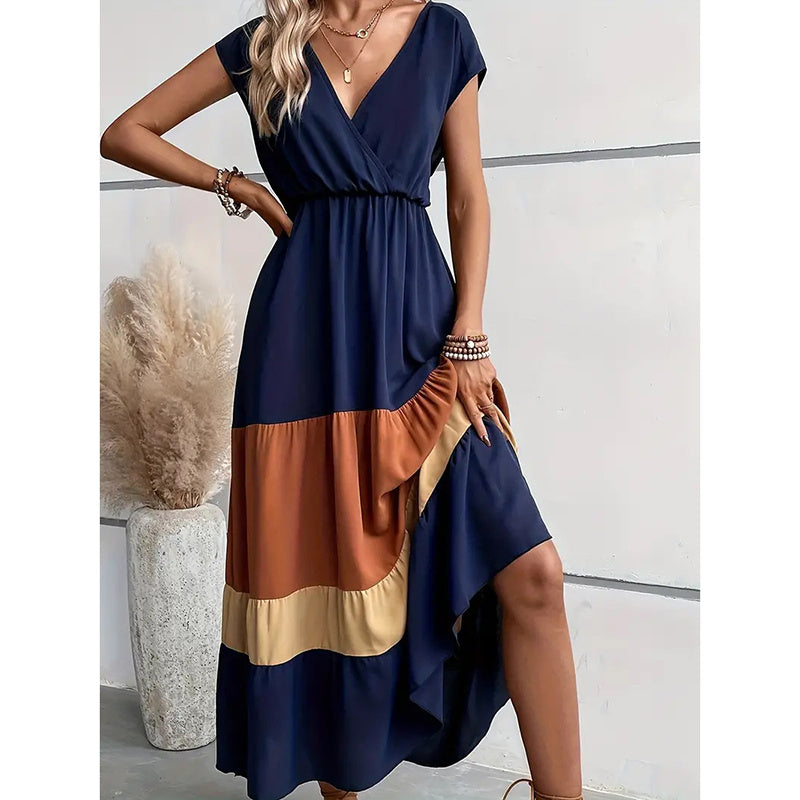 V-Neck Sleeveless Loose Sundress