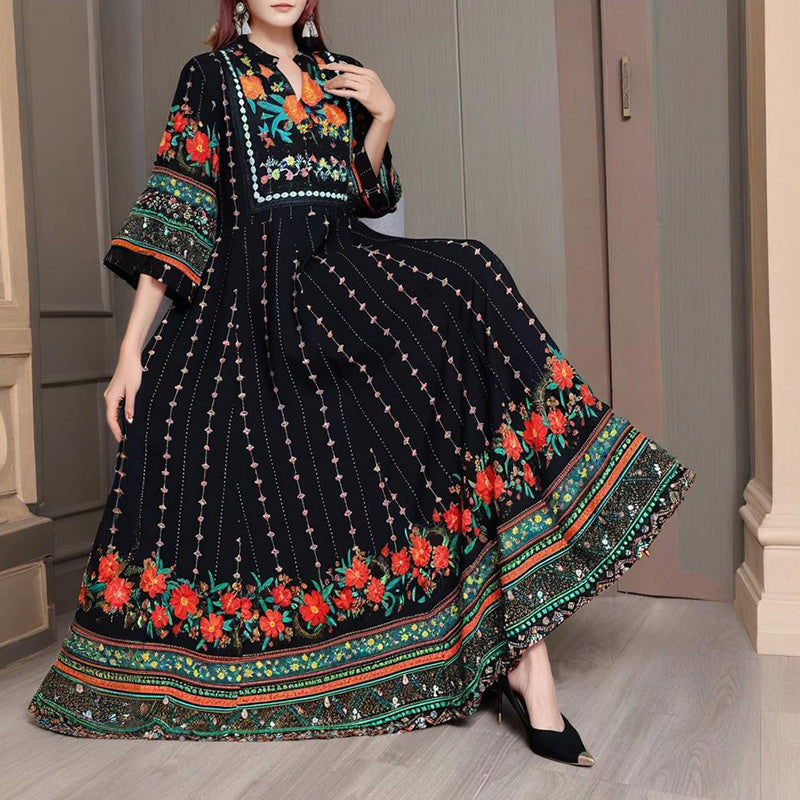 Ethnic Embroidered Dress