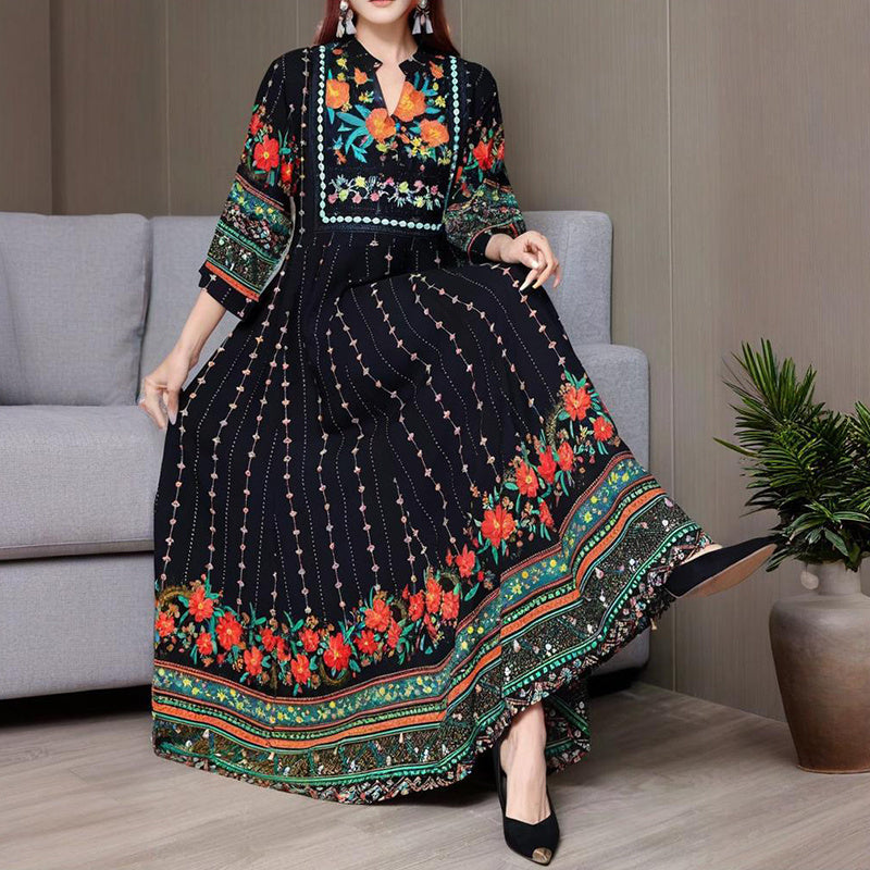 Ethnic Embroidered Dress