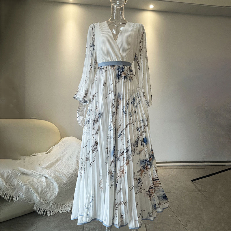 Floral V-Neck Maxi Dress