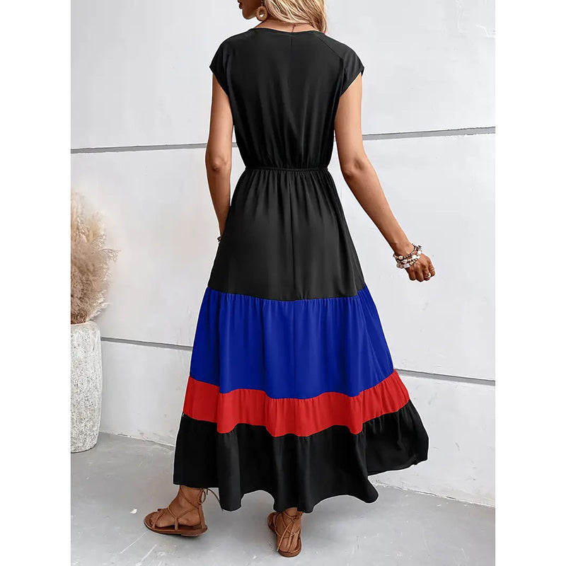 V-Neck Sleeveless Loose Sundress