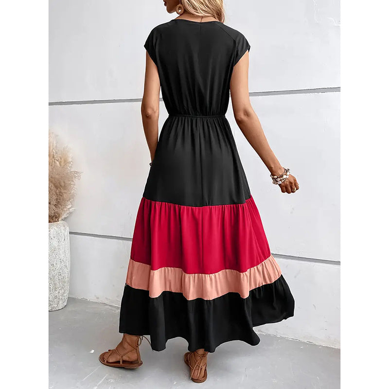 V-Neck Sleeveless Loose Sundress