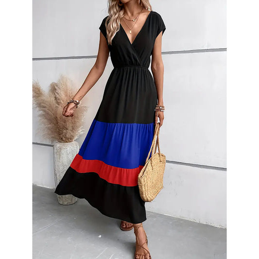 V-Neck Sleeveless Loose Sundress