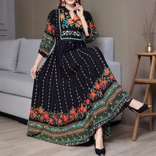 Ethnic Embroidered Dress
