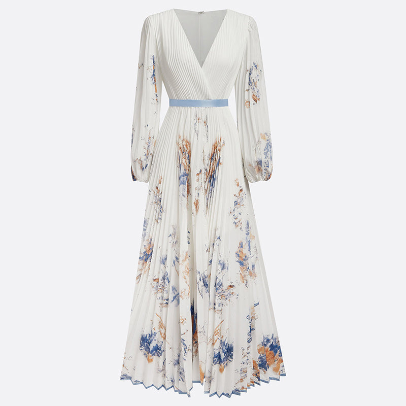 Floral V-Neck Maxi Dress