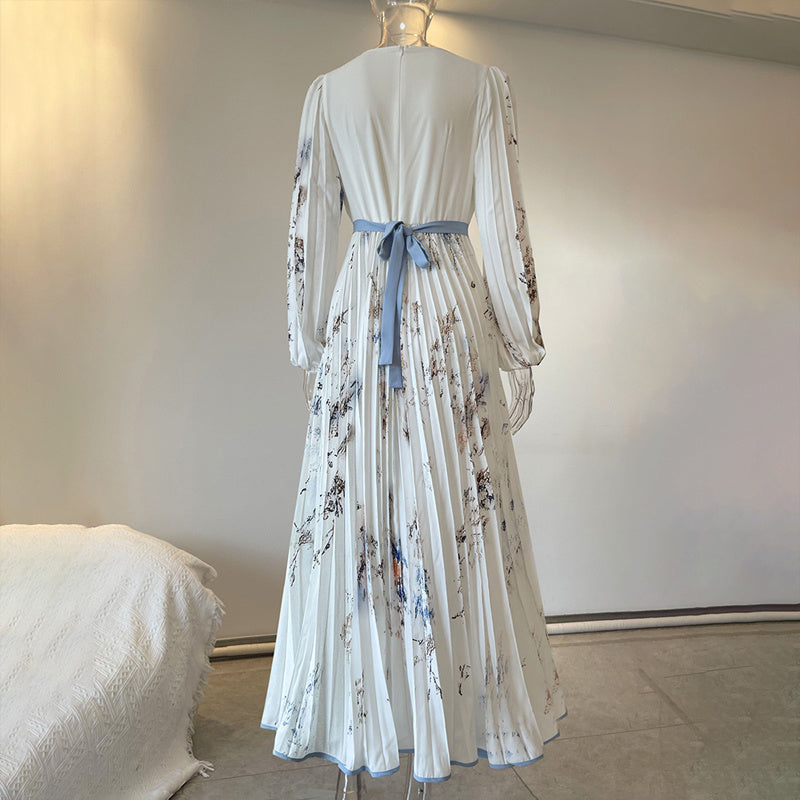 Floral V-Neck Maxi Dress