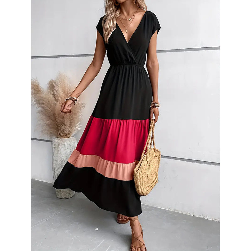 V-Neck Sleeveless Loose Sundress