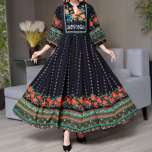 Ethnic Embroidered Dress