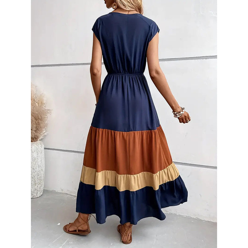 V-Neck Sleeveless Loose Sundress