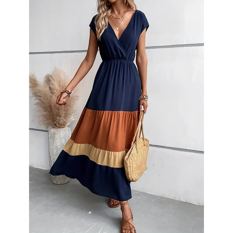 V-Neck Sleeveless Loose Sundress